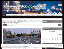 Tablet Screenshot of downtownvoices.org